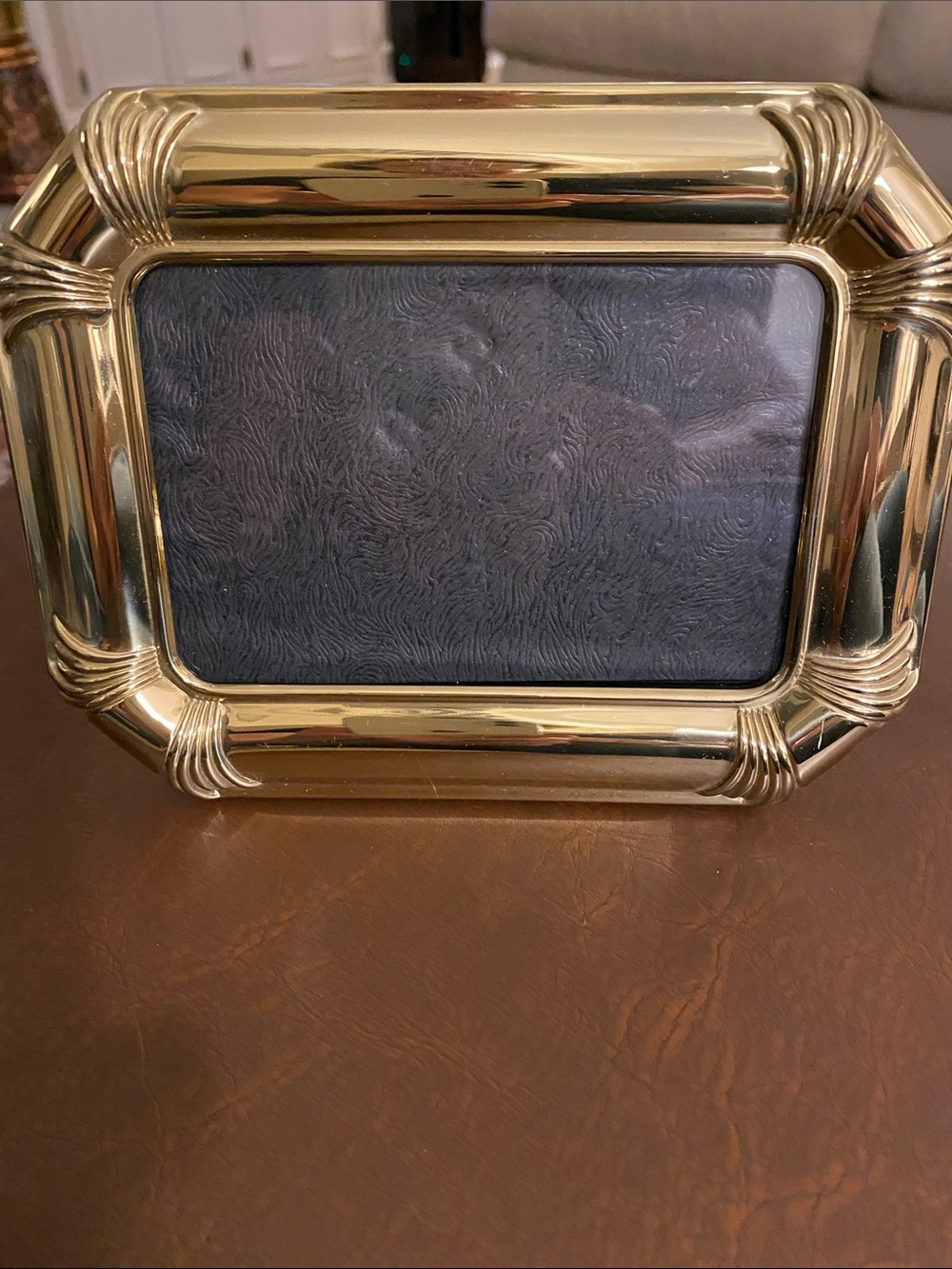 Elegant Gold Metal Picture Frame • 3” x 4-1/2” Opening - Picture 2 of 3